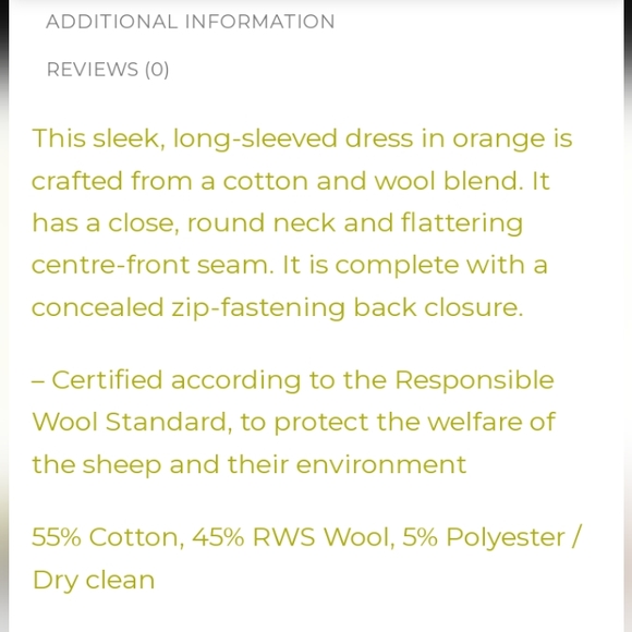 COS Typical Style Long Sleeve Knee Length Dress Size Medium - Picture 13 of 16